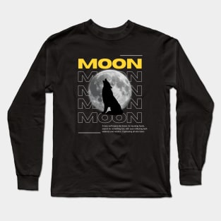 Lone Wolf Howling at the moon Long Sleeve T-Shirt